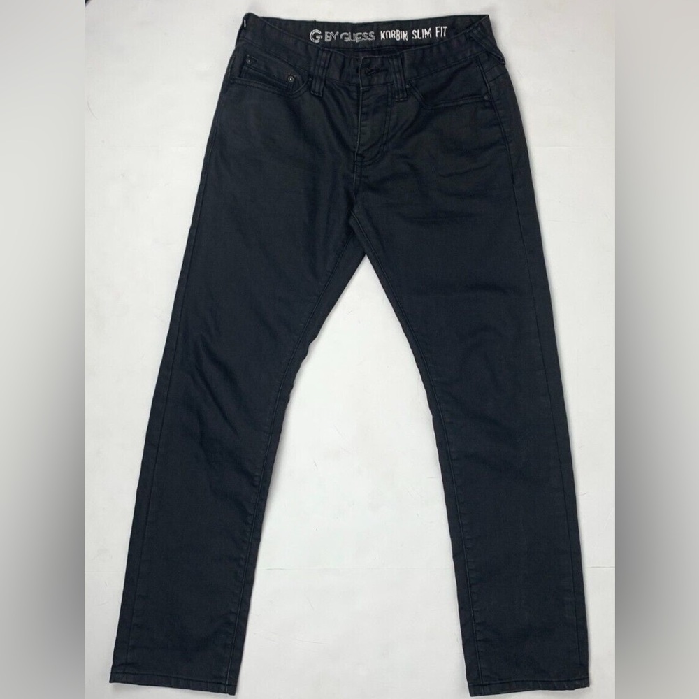 Men’s GUESS Korbin Slim Fit Black Wash Jeans -30x32